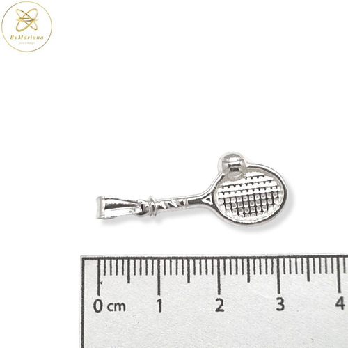 Dije Plata Raqueta Tenis