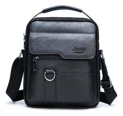 Bolso De Hombro Jeep Business Messenger Para Hombre Color Negro