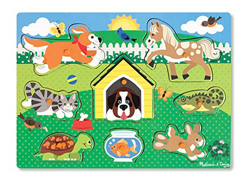 Puzzle De Animales De Madera (8 Piezas)