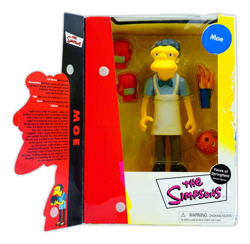 Playmates The Simpsons Faces Springfield Moe Deluxe Detalle