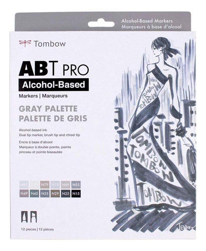 56962 Abt Pro Marcadores De Alcohol, Paleta De Grises, ...
