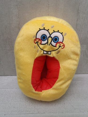 Pantufla Peluche Bob Esponja Talle Unico Niños Adultos