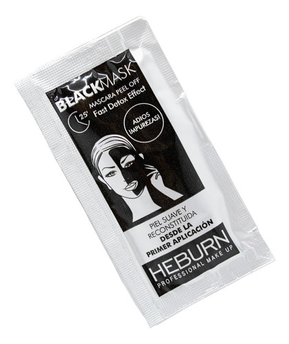 Heburn Black Mask Mascara Facial Peel Off X 1 Sobre 6 Grs Tipo de piel Todo tipo de piel