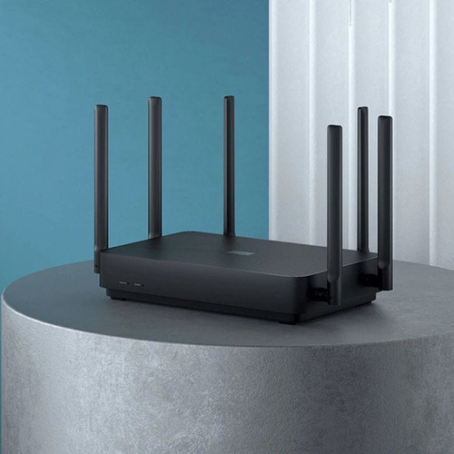 Router Xiaomi Mi Ax3200 Negro 3202mbps Wi-fi 6 2.4g 5g Sopor