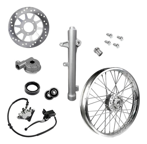 Kit Freio Disco Bros 125 Bros 150 Com Roda Raiada Montada