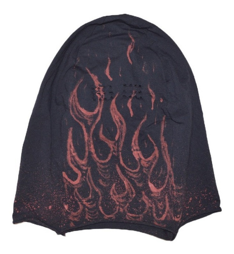 Imagen 4 de 5 de Mascara Flames Grunge Acidwash Facemask Kanye Algodon Big