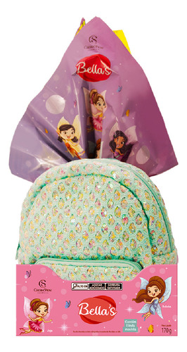 Ovo De Páscoa Mochila Bellas Cacau Show Infantil Meninas170g