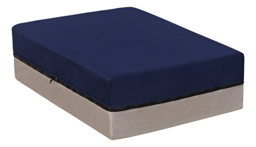 Cama Pet Bed Springwall Colchón De Resortes Perros 76x100 Color Azul