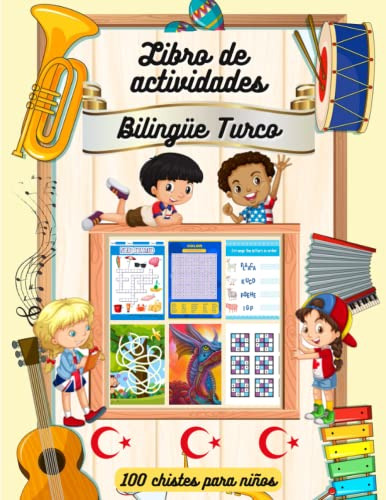 Cuaderno De Actividades Bilingüe : Turco Para Niños: Laberin