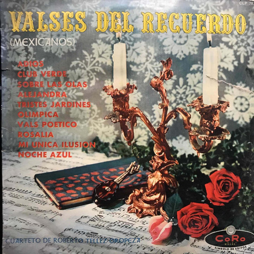 Disco Lp: Valses Del Recuerdo-mexicanos Disco Lp De Acetato 