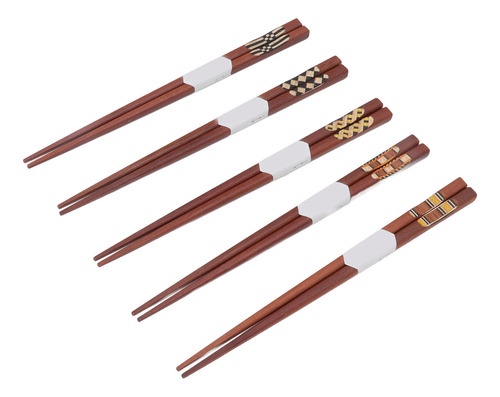 Palillos De Madera 5 Pares De Palillos Con Ranura A Prueba