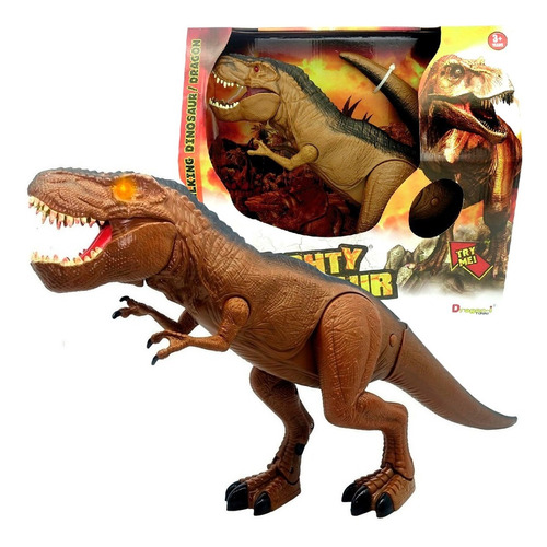 Dinosaurio De Juguete Tiranosaurio Con Luz Y Sonido Grande