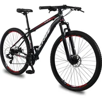 Comprar Bicicleta aro 29 KRW S60 Mountain Bike 24 velocidads câmbios Shimano Freio a Disco Suspensão dianteira Preto e Vermelho Tamanho quadro 19
