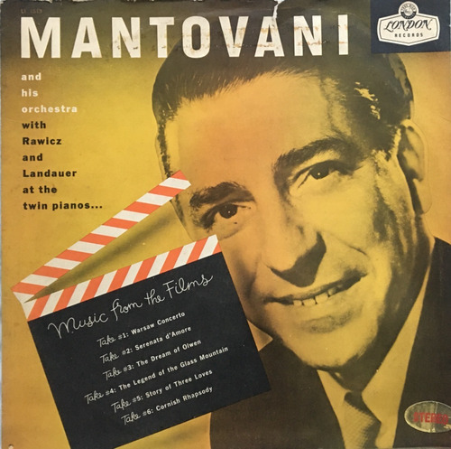 Mantovani And His Orchestra  Music From The Films Lp Vinilo