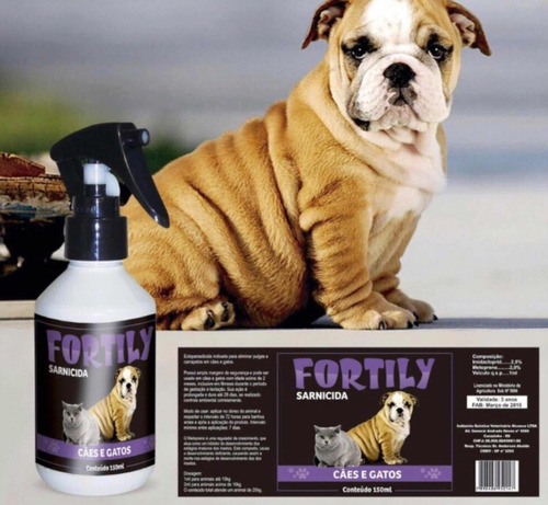 Spray Para Cães E Gatos Contra Sarnicidas Eficiente Promoção