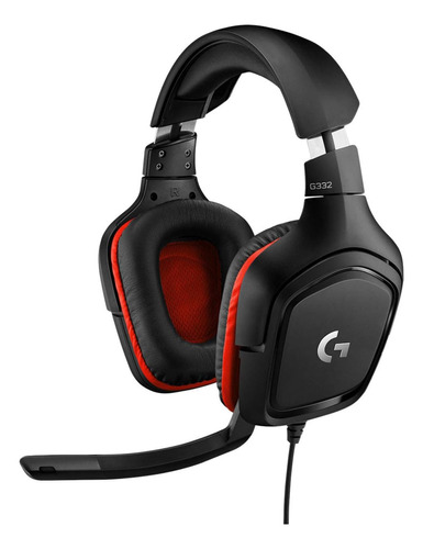 Headset Gamer Com Fio  Logitech G332 50 Mm Preto