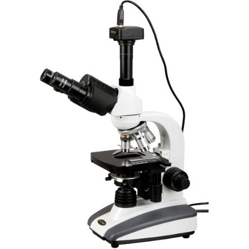 Amscope T360b-8 m Digital Trinocular Microscopio Compuesto.