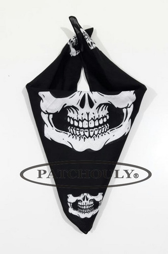 Imagen 3 de 8 de Bandana Pañuelo Skull Calavera 100%algodón Unisex Original