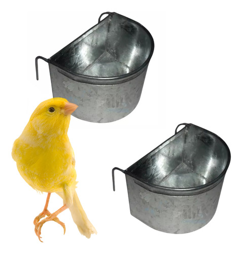 Comedero Metal Colgante Cotorras Ratas Cocotillas Aves Nº 4