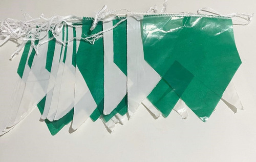 Kit Com 100 Metros Banderinhas Junina Duas Cores Plástica