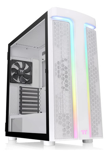 Gabinete Gamer Thermaltake H590 Tg Argb Snow Blanco 2x Fan