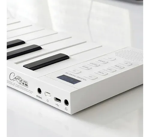 Teclado Piano Plegable Blackstar Carry-on Fp88t Sensitivo Color Blanco