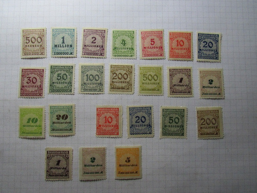 Alemania 1923 Hiper Inflacion Rosetten Incompl Mint A48