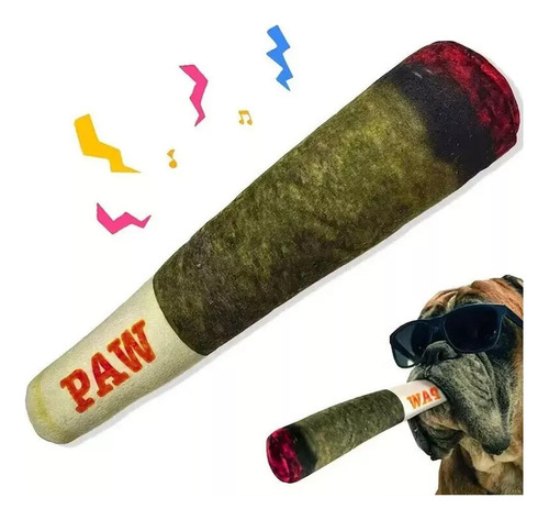 Juguete For Perros Con Forma De Cigarro, Rechinante, Peluch