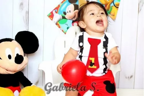 Conjunto Disfraz Mickey Mouse Bebé Bordado