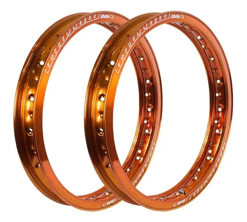 comprar Par Aro Alumínio Motard 18 X 1.85 Viper Dourado Cg Ml Today