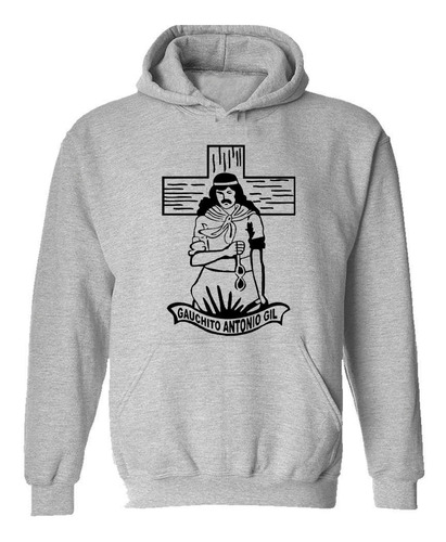 Buzo Canguro Gauchito Gil Cruz Religion Creencia Hoodie