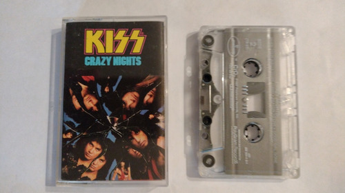 Kiss Crazy Nights Cassette Prim Ed Usa 1987. Impecable