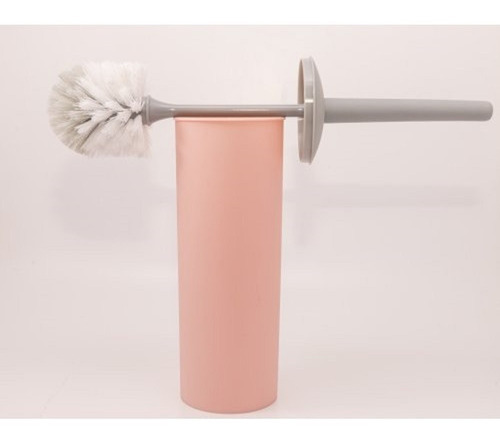 Imagen 1 de 2 de Cepillo De Baño Plastico Con Tapa Rosa