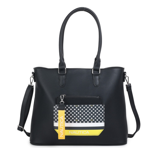 Bolsa Tote Nautica A12492 Color Negro
