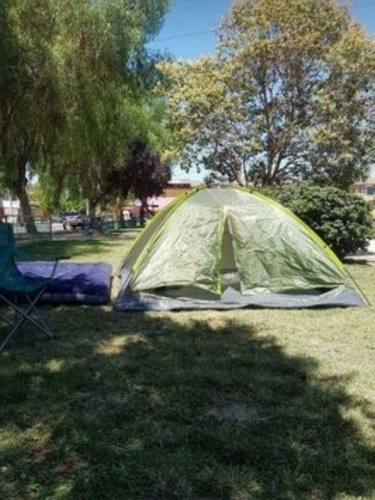 Imagen 2 de 4 de Colchon Inflable 2 Plazas + Carpa 6 Personas