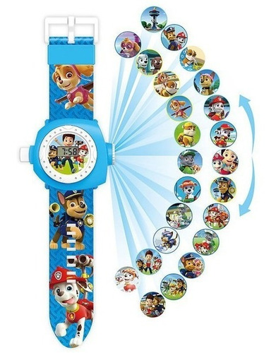 Reloj Infantil Paw Patrol Digital Y Poyector De Imagenes