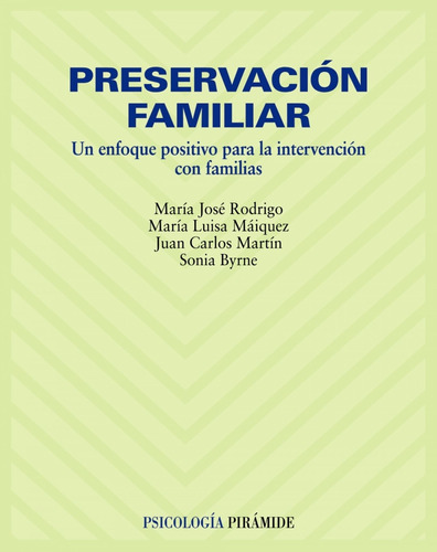 Libro Preservacion Familiar.(psicologia)