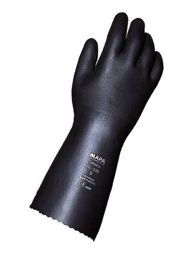 Guante Neopreno Mapa Chemzoil 339 Para Quimicos Y Acidos Negro