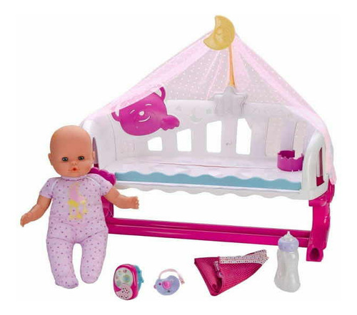 Bebé Nenuco Con Reloj Y Cuna Interactivo Duerme Conmigo