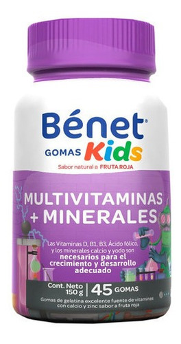 Gomas Kids Benet Multivitaminas + Minerales X 45und