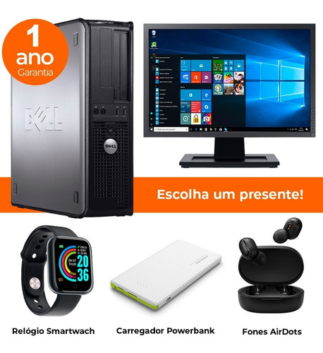 Imagem 2 de 10 de Computador Barato Dell Optiplex Int C2duo 8gb Ddr3 500gb 17w