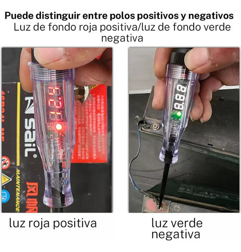 Probador De Corriente Automotriz Bolígrafo 6v-12v-24v-48v
