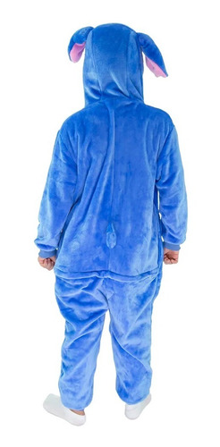 Imagem 9 de 10 de Pijama Macacão Pelúcia Stitch Kigurumi - Original Disney