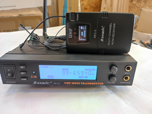 Sistema Monitoreo Inears Tr10 Audio Profesional 1 Canal