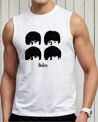 Polo Caballero Manga Cero The Beatles Face D0657