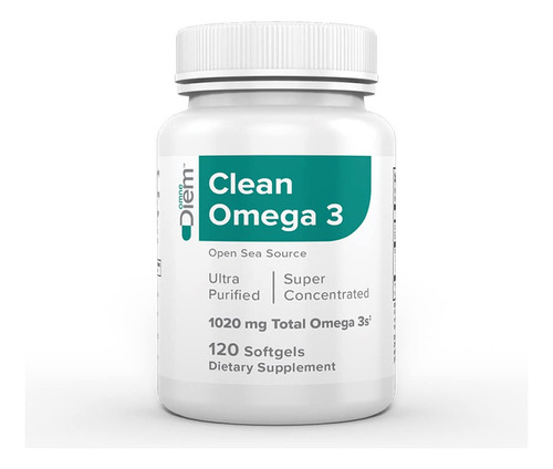 Omne Diem Limpio Omega 3 ? 1020 Mg, 120 Cápsulas De Gelatin