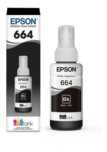 Tinta Epson T664 Negro