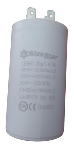 Capacitor Bluestar 20 Ufx 450v