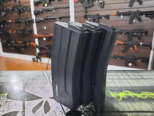 Imagem 3 de 4 de Combo Airsoft 3x Carregador Magazine M4 Mid Cap Taitus Novos