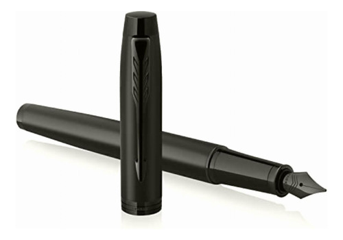 Parker Im Pluma Estilográfica | Negro Mate Con Borde Negro